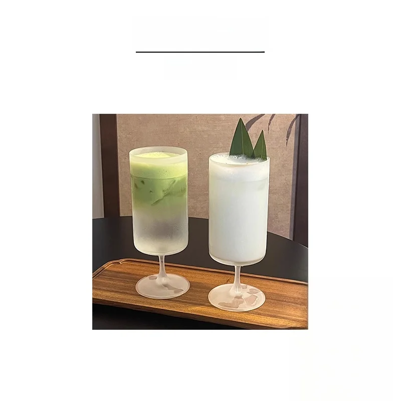 Matte Finished Short Stem Glass Cup Vietri Mare Restaurant Quality Cocktail Juice Glasses Crystal Glassware for Serving Drinks