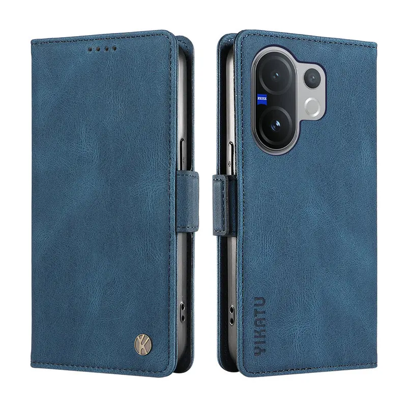 حافظة جلدية لهاتف Vivo V60 V50 V40 V30 V29 Lite 5G Eتوي لهاتف Vivo V40 SE V60 V50E V30E V29E V30 V27 Pro محفظة Funda