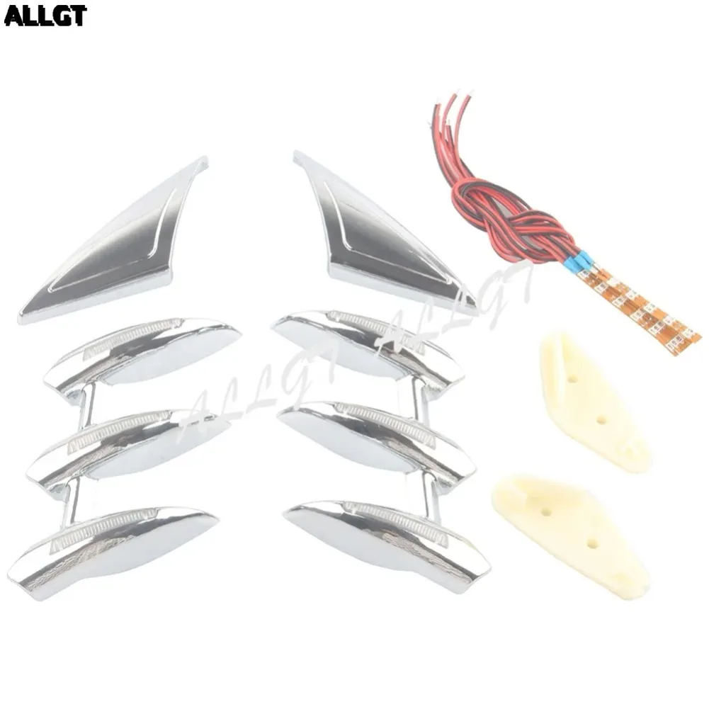 Chrome Front Fender Fork Tower Accents Set fit for Honda Gold Wing GL1800 2001 2002 2003 2004 2005 2006 2007 2009 2010 2011