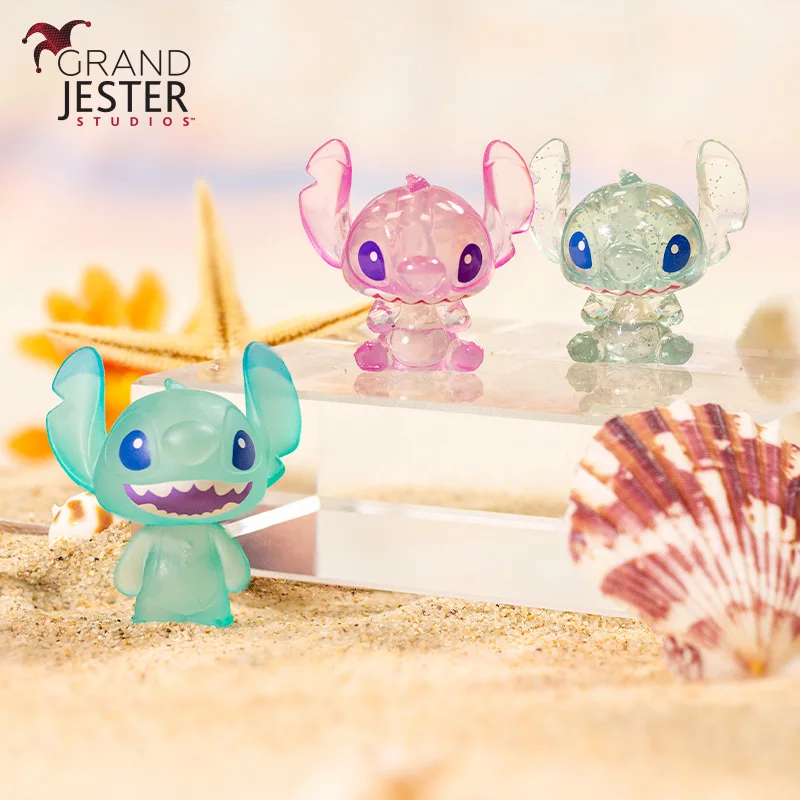 디즈니 스티치 Chibi Series2 블라인드 박스 및 블라인드 백 모델 세트 소장품 미니 입상 데스크탑 장식 생일 휴일 선물