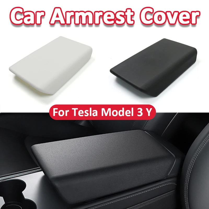 

Крышка подлокотника автомобиля TPE, крышка подлокотника центральной консоли для Tesla Model 3 Y, аксессуары для интерьера