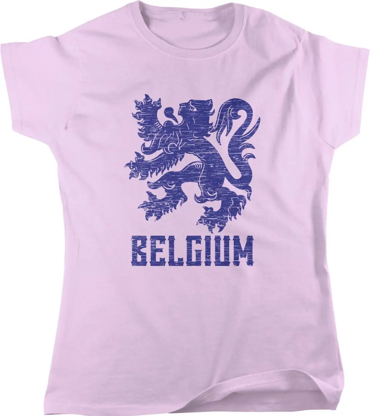 Belgium Coat of Arms Leo Belgicus Unity Makes Strength Women's T shirt HOOD_00219