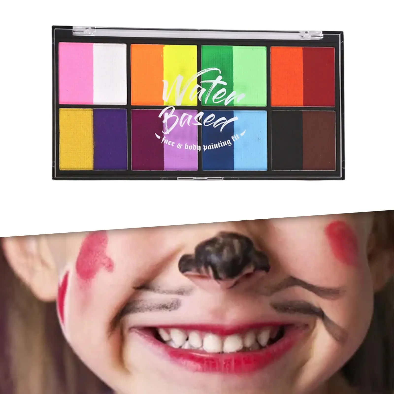 フェイスボディペイントセット ペイントパレット ペイント用品 ハロウィン用フェイスペイント ドレスメイクアップ 音楽祭 ステージパフォーマンス