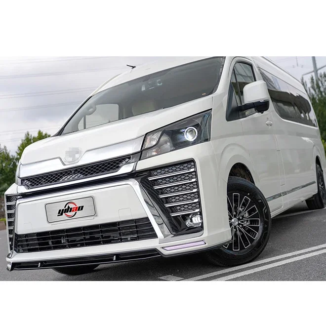 High Quality Front Body Kit front Bumper Fit For HIACE 200 Series 2019-2021 wide Series