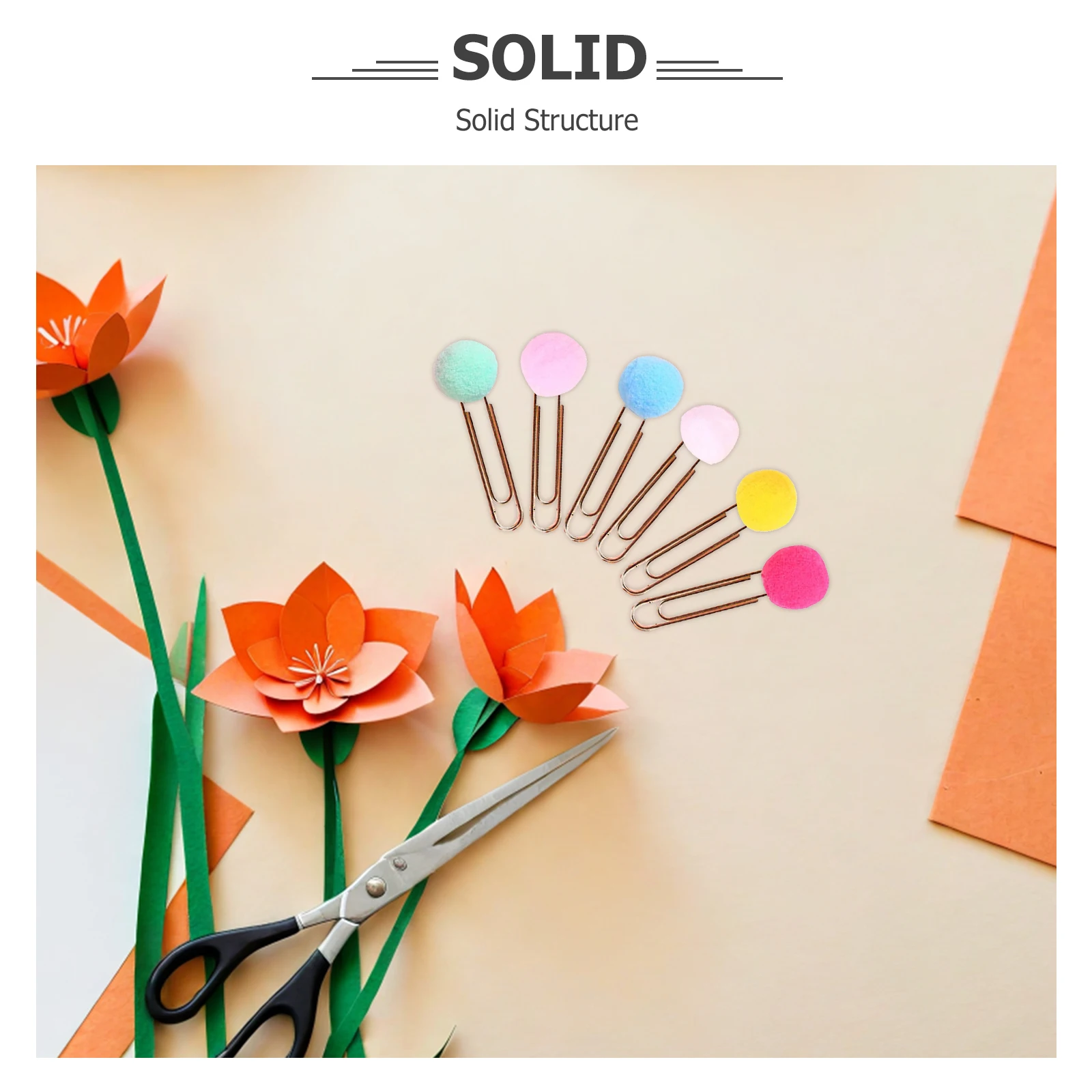 30Pcs Color Paper Clips Ball Design Bookmark Clips Strong Clipping Force Note Photo Markers Ball Bookmark Clip