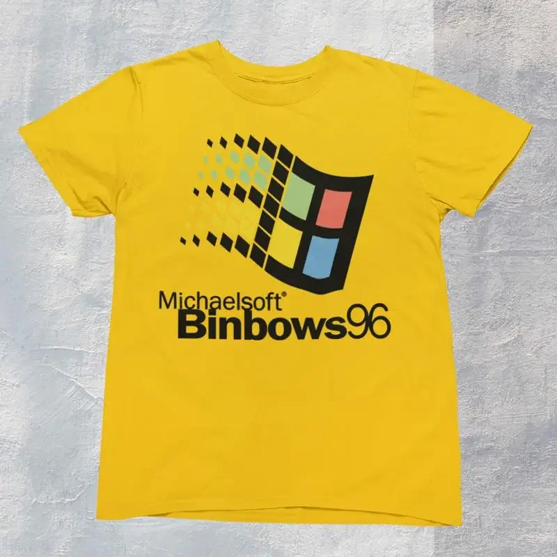 Michaelsoft Binbows 96 T shirt Windows 100 Premium Quality