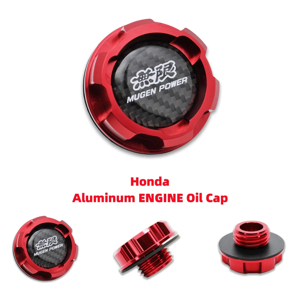 Aluminum ENGINE Oil Cap For Honda Accord SI Element ACURA INTEGRA S2000 PRELUDECRV PRELUDE Civic Fit car accessories Mugen Power