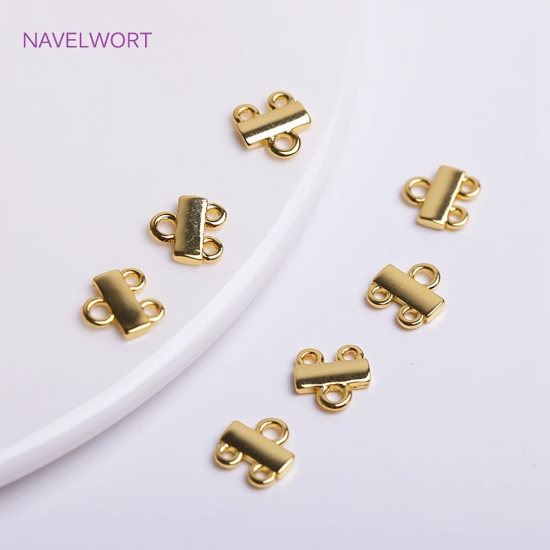 Wholesale 18K Gold Plating Two / Three-Strand End Bar,DIY Jewelry Making Bracelet Necklace Ends Connectors Accessories