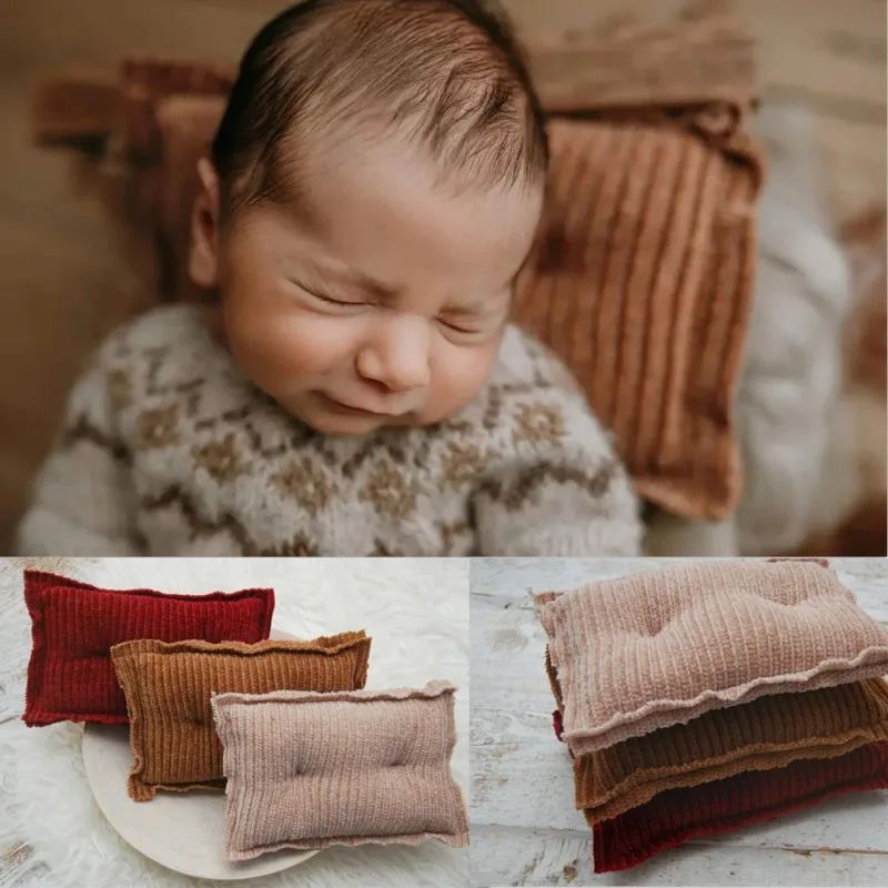 

Shining Newborn Photography Props Velvet Pillow Baby Photo Posing Pillow Shooting Decoration Baby Pillow 3 Colors