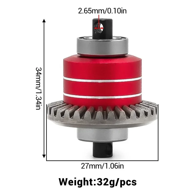 

For MJX HYPER GO 1/14 14211 14210 H14BM Brushless RC Car Upgrade Steel Gears - Differential