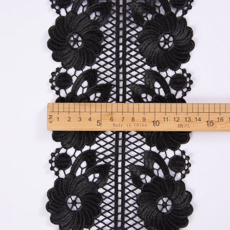 African Ribbon Guipure Lace 5 Yards Embroidery Trim Lace For DIY Sewing Women Dresses Decorations Nigerian 11CM Lace Fabric