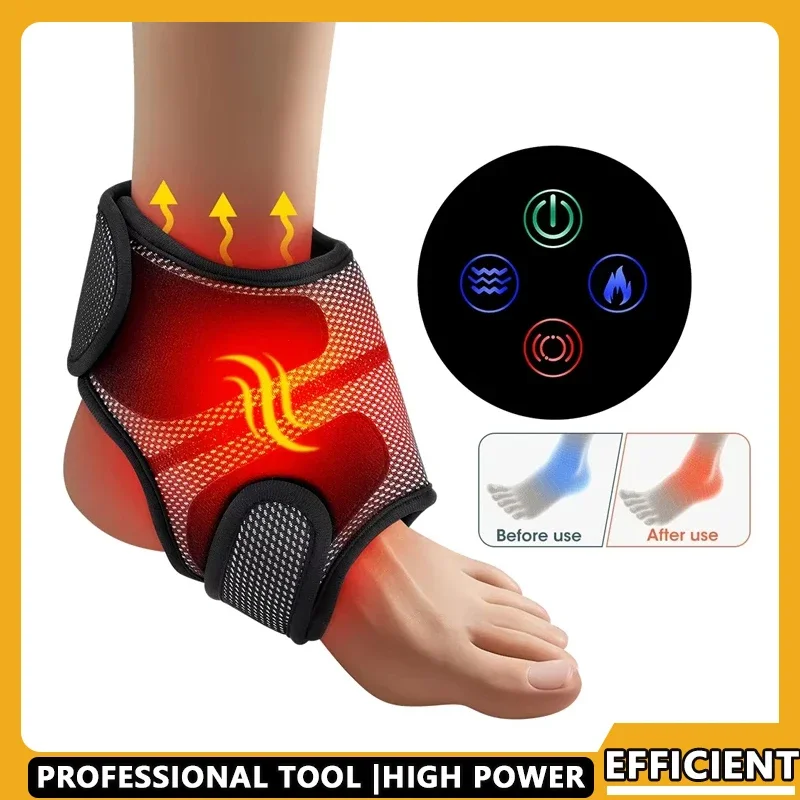 

Electric Ankle Foot Massager Vibration Hot Compress Smart Air Pressure Multifunctional Brace Support Relaxation Treatments