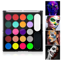 22 Color Face Body Painting Kit for Kids Adults,Face Paint Makeup Palette with Brush,Halloween Carnival Artist Cosplay Art Party