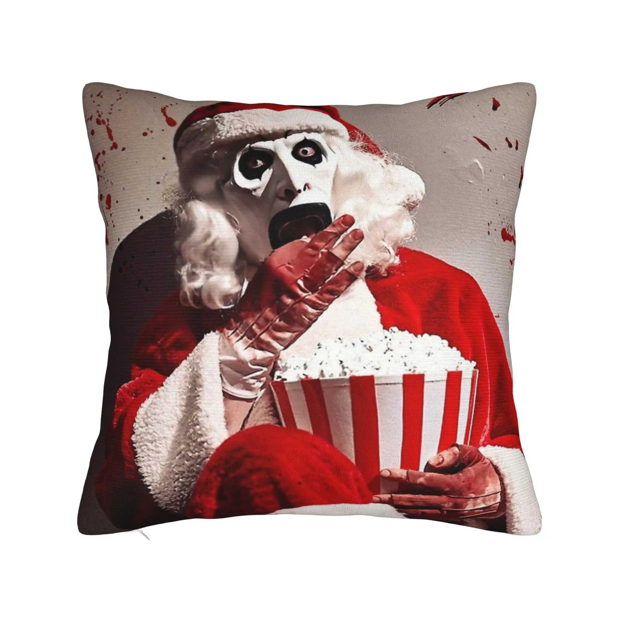 Art The Clown Terrifier Pillowcase Soft Cushion Cover Decor Halloween Throw Pillow Case Cover Chair Square