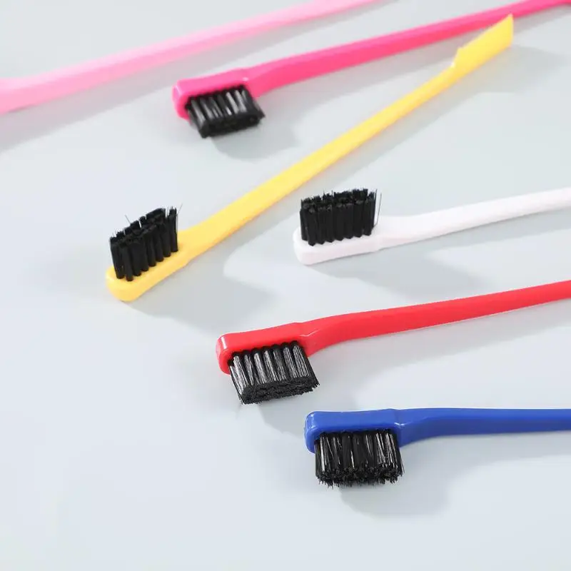 Double Sided Hair Edge Control Brushes 10Pcs Multifunctional for Eyebrow Grooming & Hair Smooth Styling