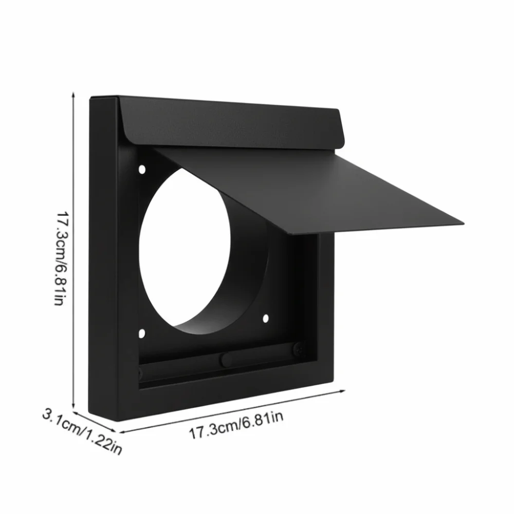 غطاء تهوية مجفف بتصميم المثبط مقاس 4 بوصة، مادة معدنية، غطاء فتحة تهوية خارجية مصممة لتعزيز تدفق الهواء #6
