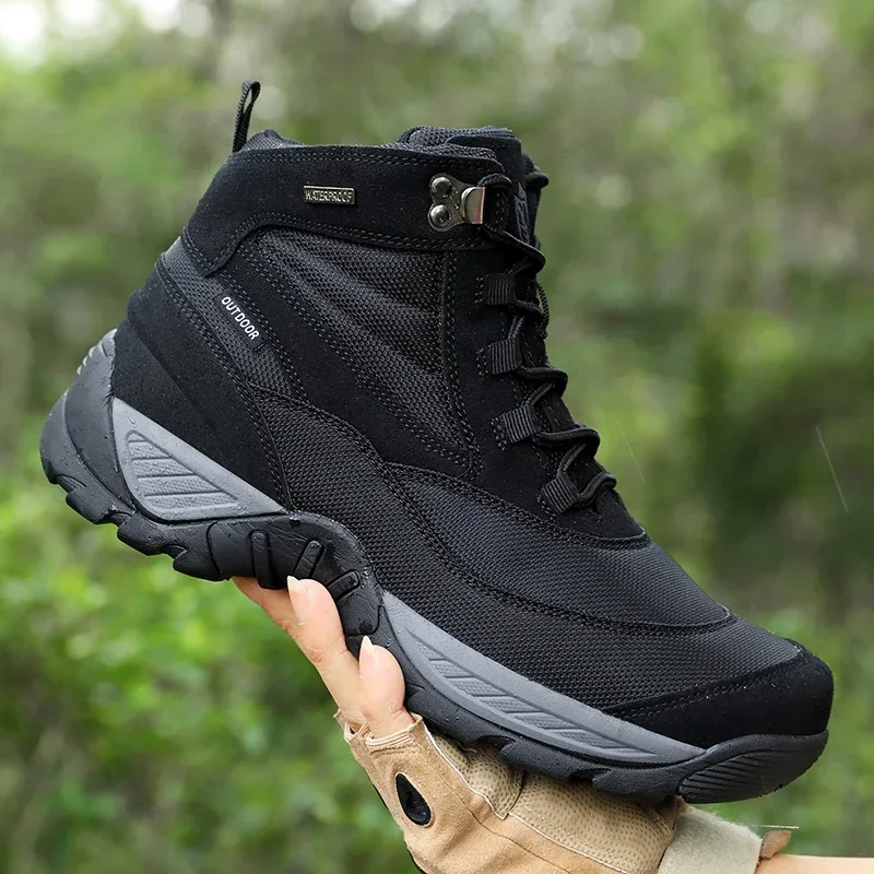

Men's Boot Combat Mens Ankle Boot Tactical Boot Male Shoes Work Safety Shoes Motocycle Boots Outdoor Hiking Shoes