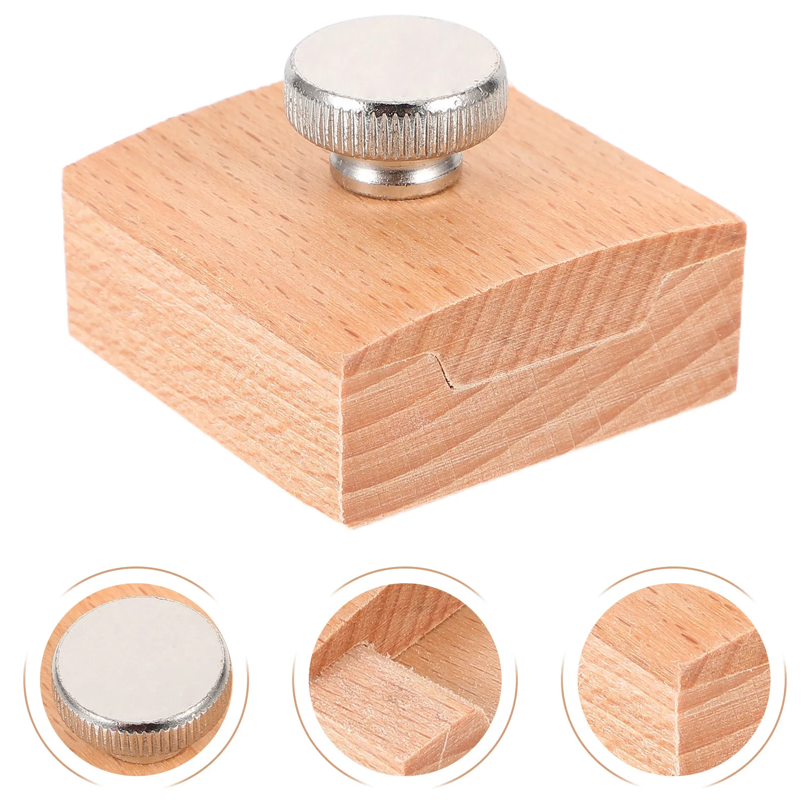 Wooden Sandpaper Grinding Block Ergonomic Hand Sanding Pad for Smooth Finishing Edge Burnishing DIY Professional Craft