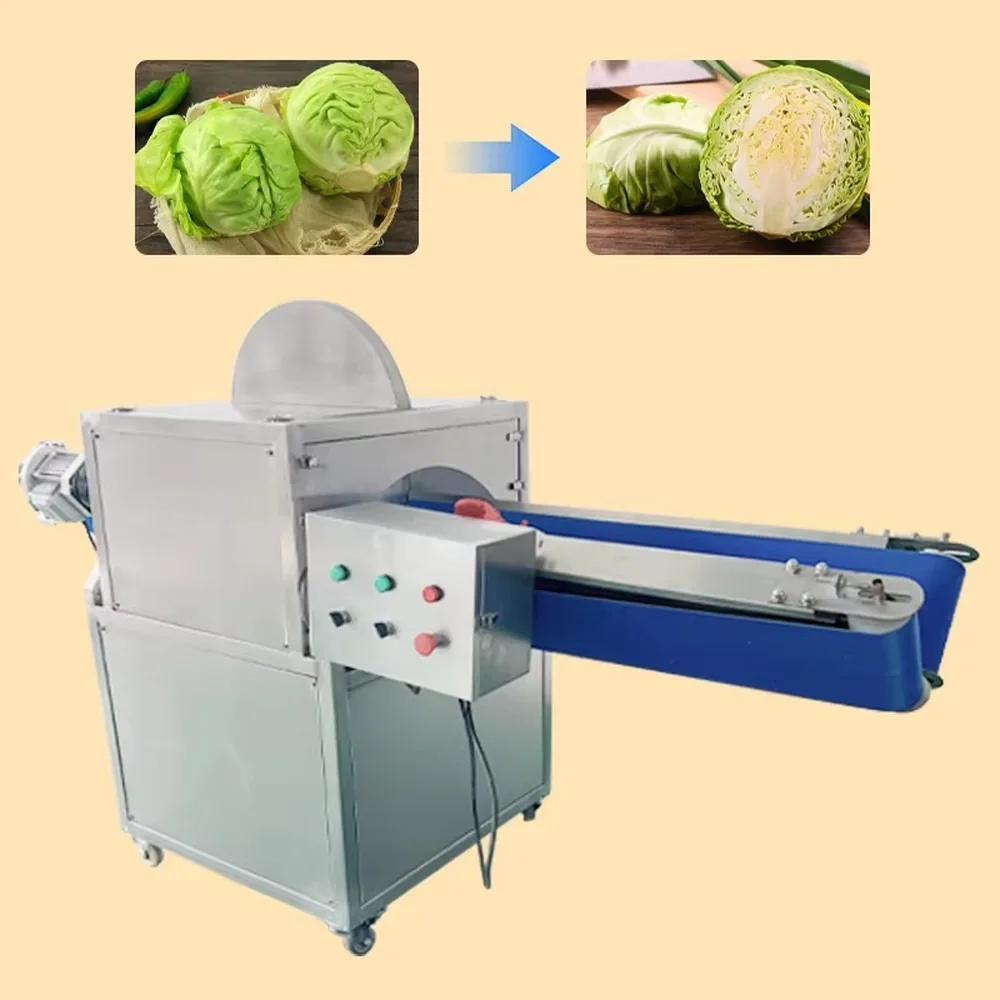 Half Circle Fruit Cutting Machine Automatic Coconut Cutter Adjustable Cutting Sizes for Canned Fruit Production