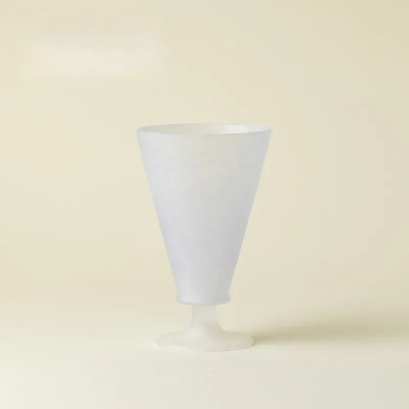 Purple Cloud Glazed Glass Goblet Japanese Style High End Wine Cup for Red Wine Champagne Household Personal Drinking Vessel