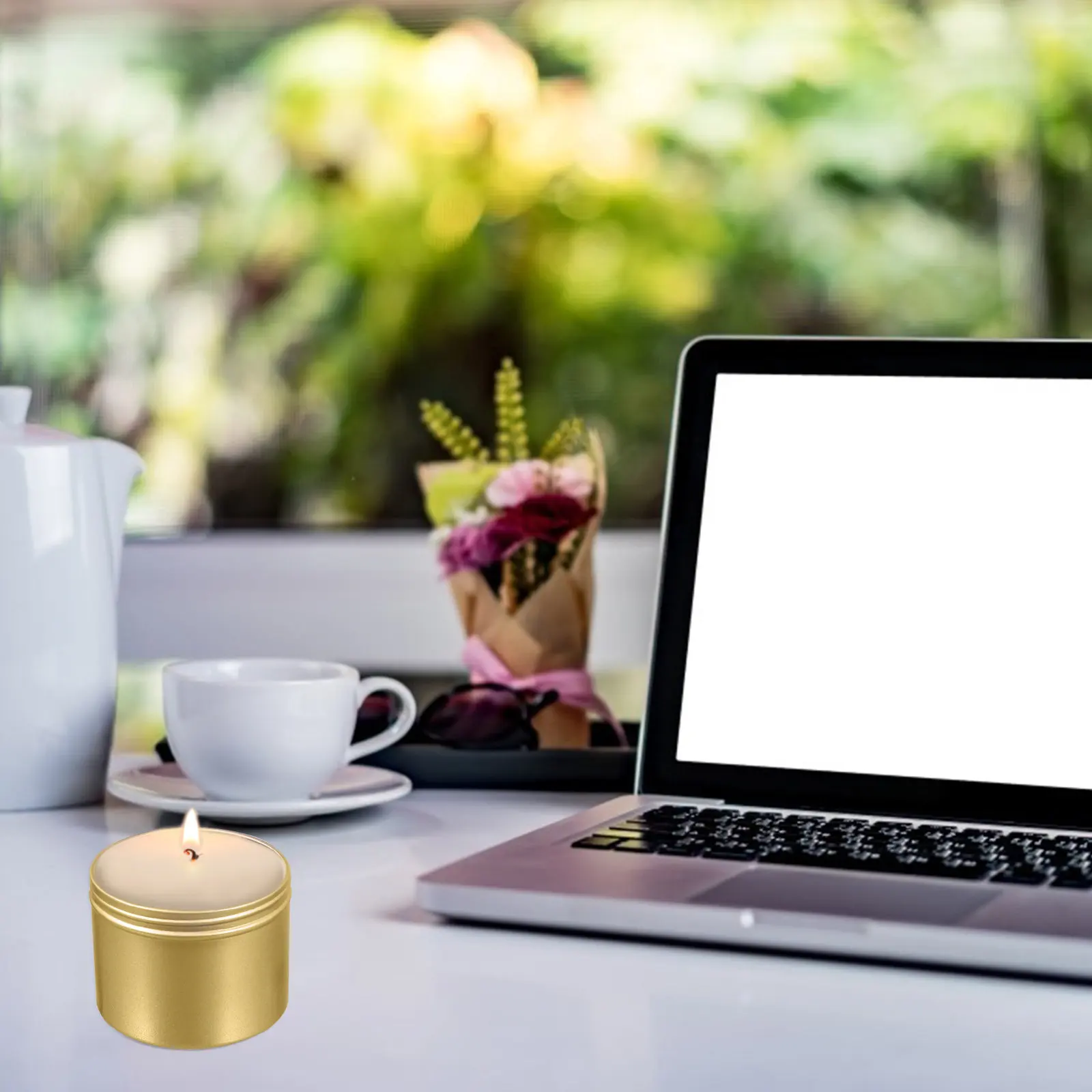 

5 шт. металлических баночек по 50 мл для рождественских подарков, поделок, сувениров для вечеринок, хранения конфет и мелких предметов