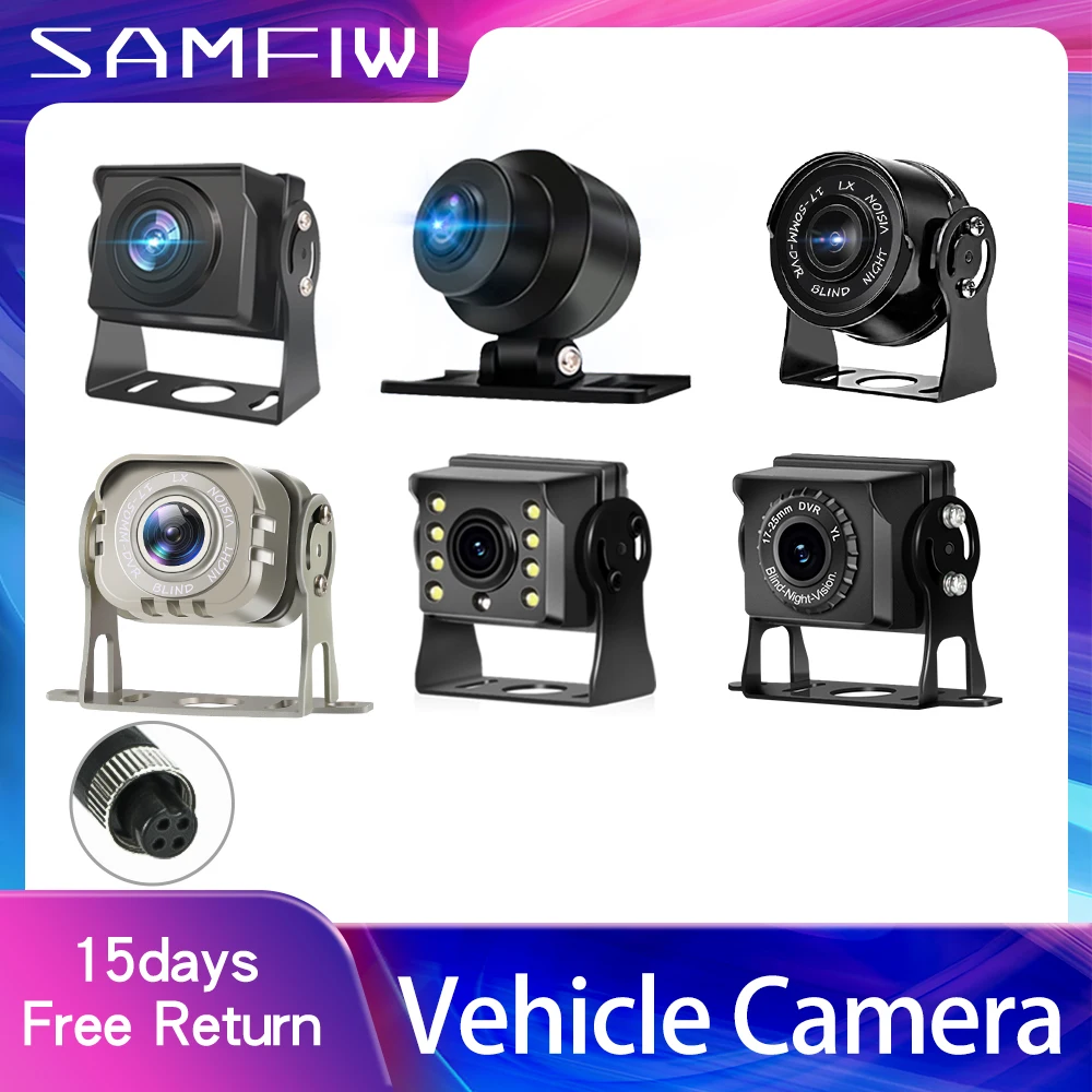 

12-24V Car HD/AHD Truck Reverse camera IR Night Vision Rear View Cameras Trailer RV Pickup Truck Parking Accessories