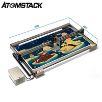 ATOMSTACK S20 Max 130W Laser Engraver Machine Dual Air Assist 850*400mm Work Area 20W CNC Laser Cutting and Engraving Machine