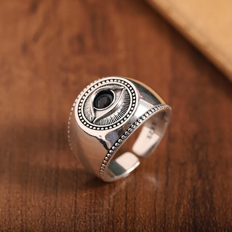 

[Mysterious vintage style] God's Eye finger, aged carved pattern, personalized trendy ring for men and women