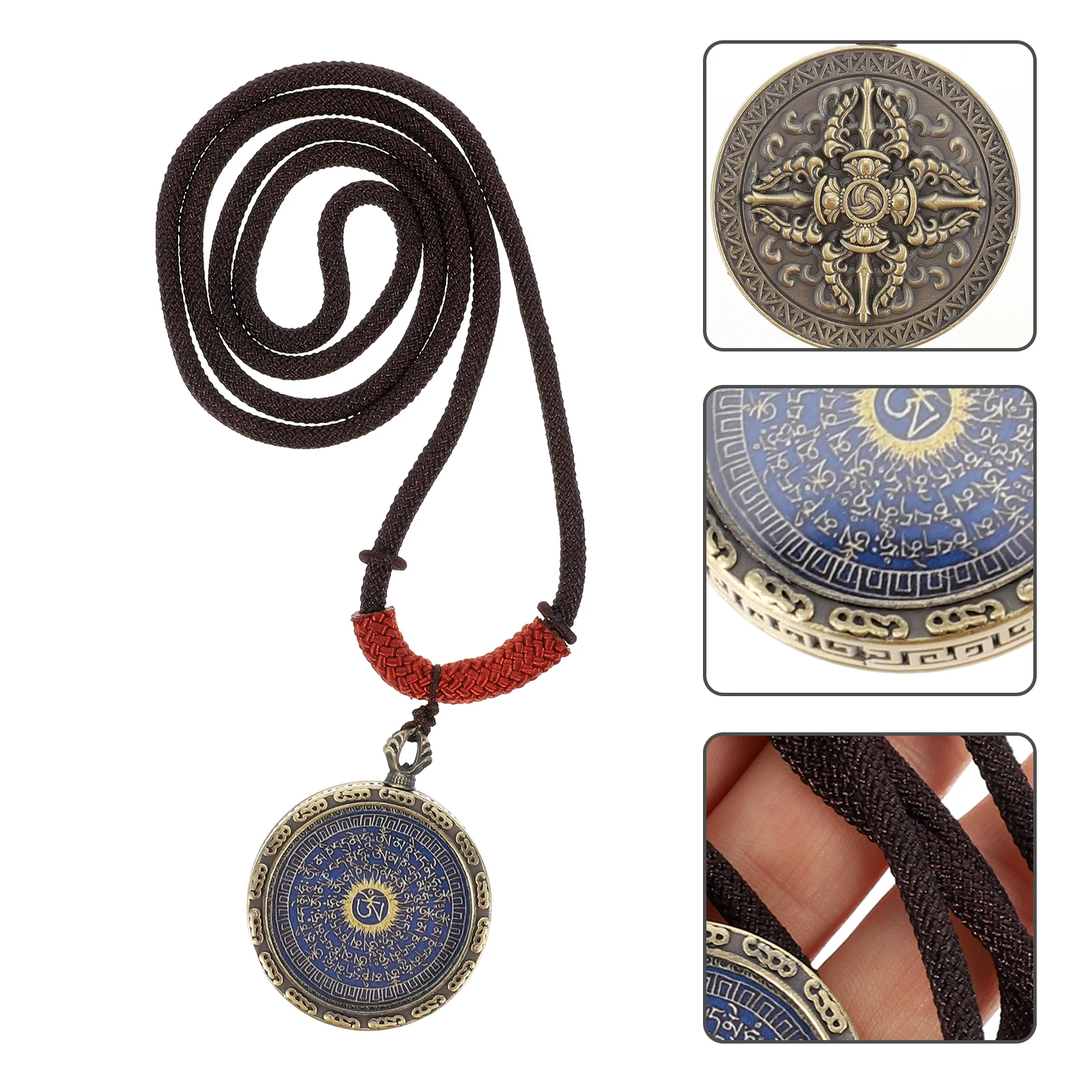 

Vintage Pendant For Women Men Alloy Retro Sweater Lightweight Unique Neck Decorative Jewelry Festival Party Accessory Clavicle