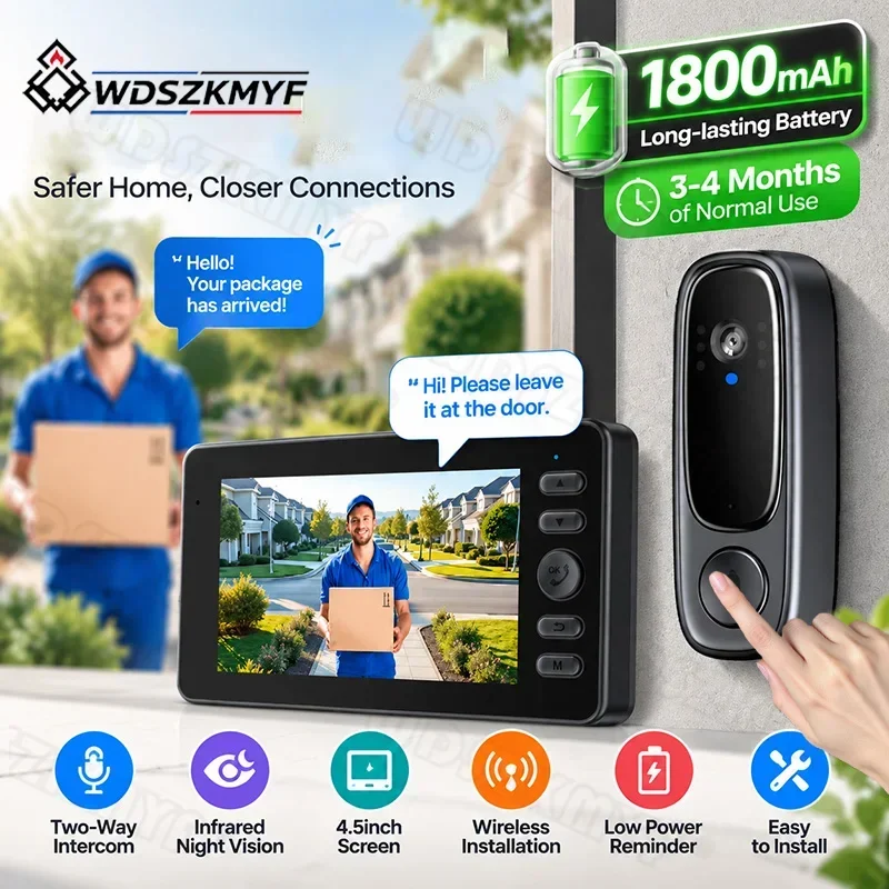 Wireless Camera Intercom Doorbell 4.5