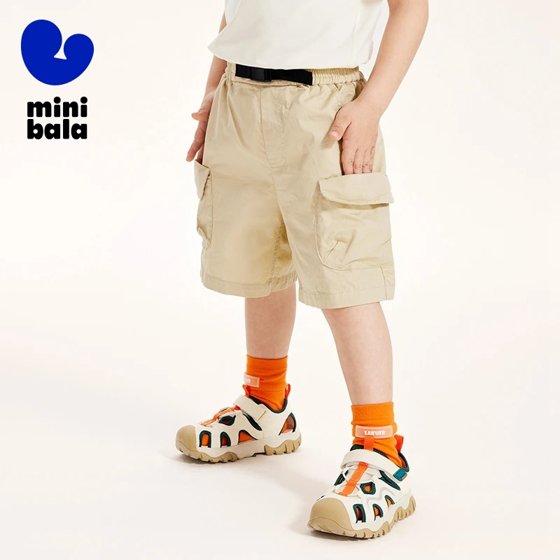 

Mini Bala Pants Boys Pants Trendy Soft Shorts 2024 Summer New Arrival