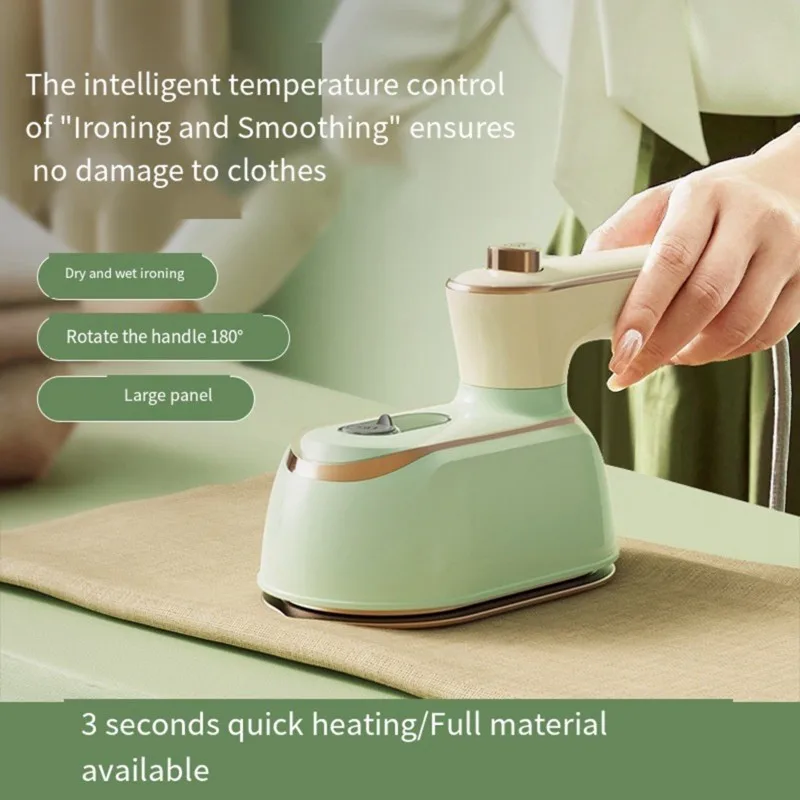 【A SPECIAL SURPRISE】Rotating Handle Garment Steamer-Compact Folding Handheld Steam Iron-220V Travel Version With US Plug