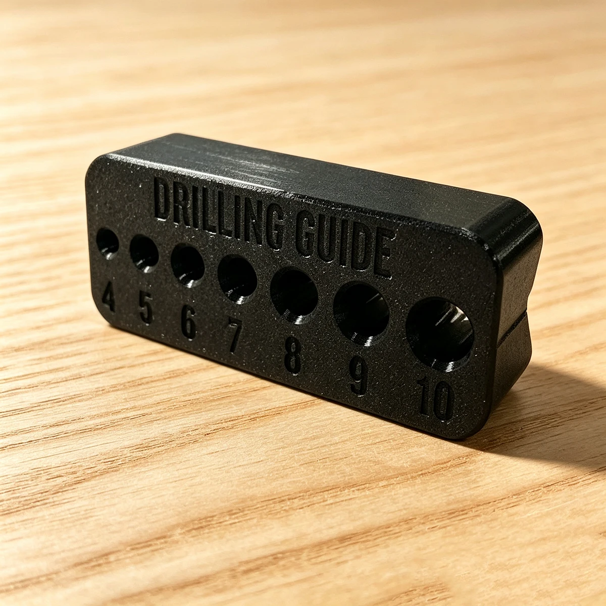 Woodworking Drilling Guide Block 4-10mm Multi-Hole Straight Hole Drilling Template Manual DIY Wood Vertical Drilling Auxiliary Tool
