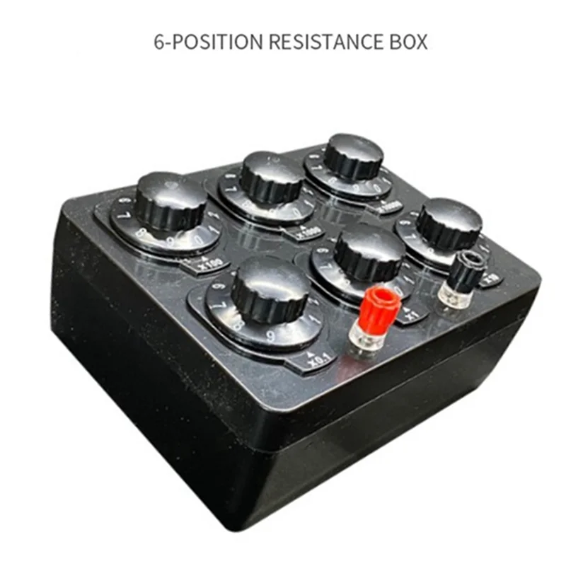 A42Z-0-99999.9 Ohm Simple Resistance Box Precision Variable Decade Resistor Teaching Instrument Teaching Resistance Box