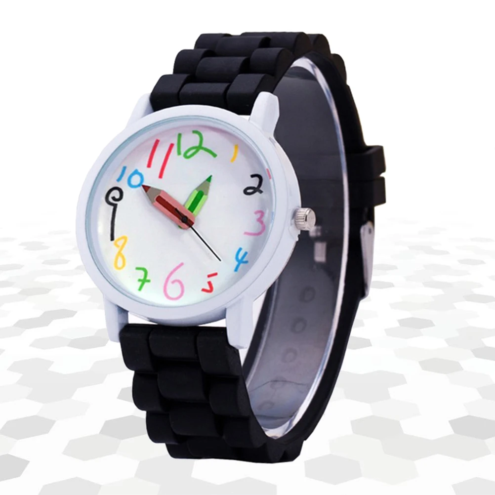 Digital Pencil Watch Birthday Gift Creative Children Kid Present Fashion Kids Watches Wrist Silicone