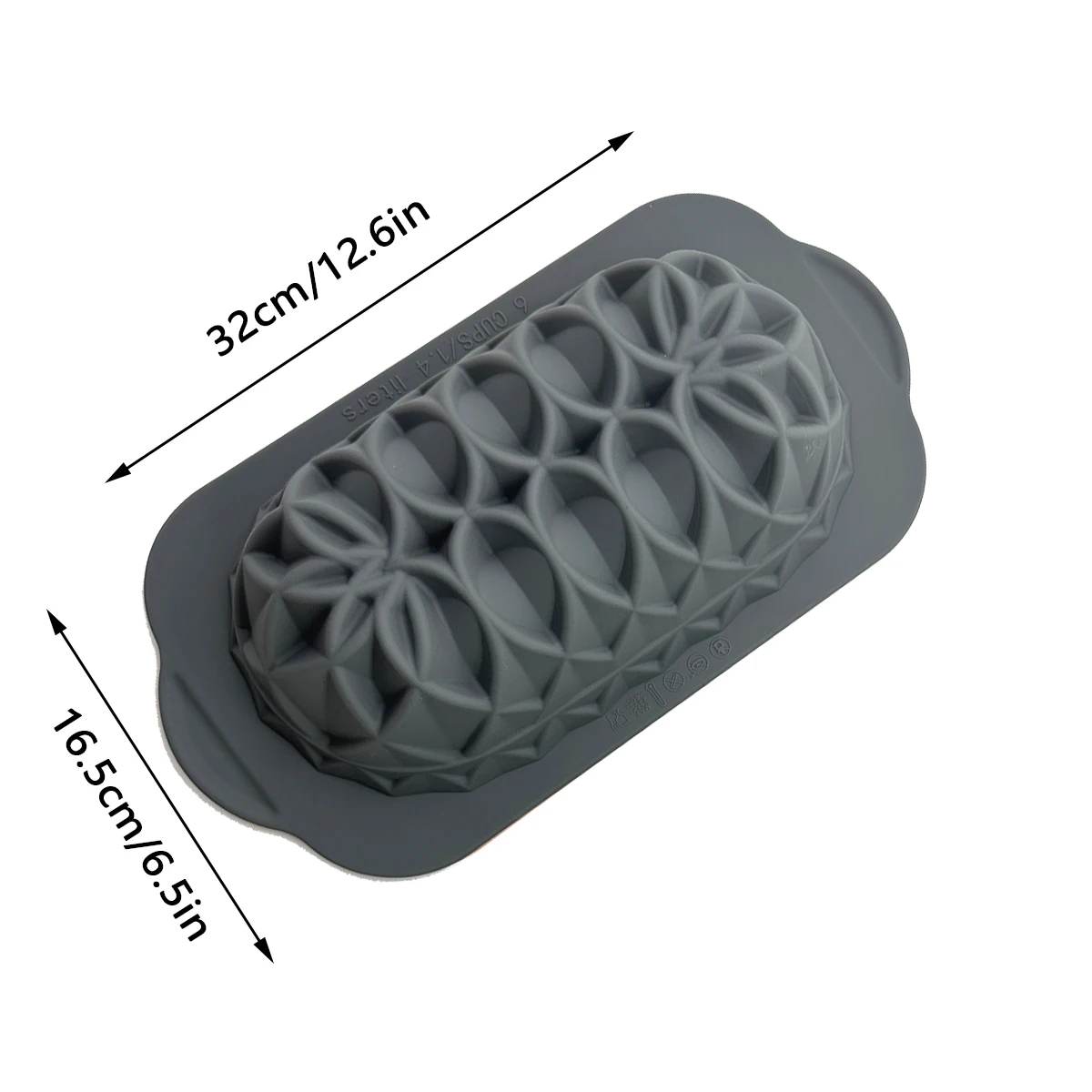 Silicone Loaf Pan Lotus Embossed Non-Stick Bread Baking Tray Oven Safe Pound Cake Mould Household Kitchen DIY Dessert Bakeware
