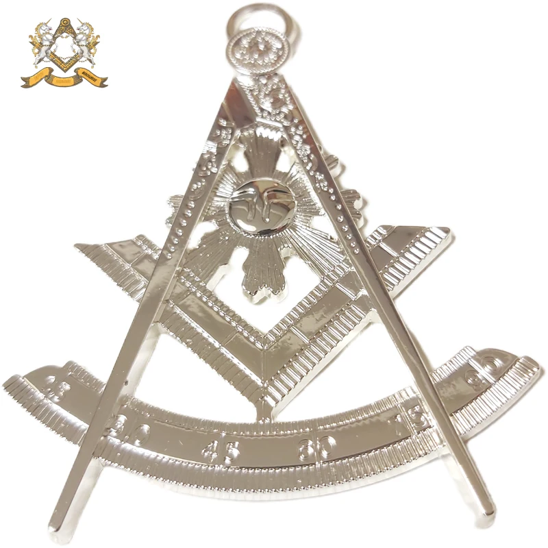 Past Master Golden Tone Jewel For Masonic Collar Regalia Freemasons Pendent