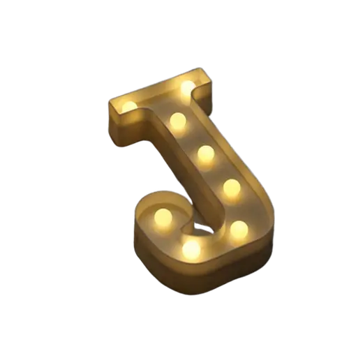 Luminous Number Lamp Alphabet Letter LED Lights Birthday Valentine's Day Wedding Party Decor 0-9 Digital A-Z Letters Night Light - Image 33