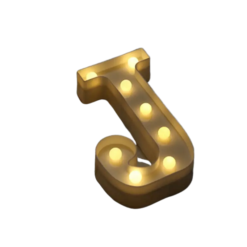 Luminous Number Lamp Alphabet Letter LED Lights Birthday Valentine's Day Wedding Party Decor 0-9 Digital A-Z Letters Night Light - Image 33