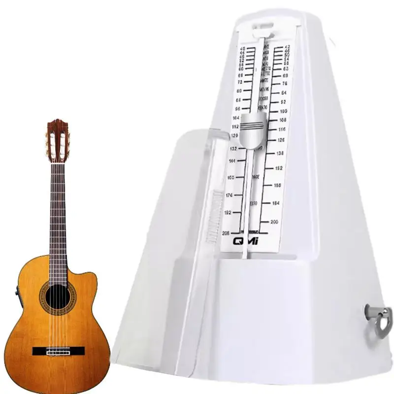 Guitar Metronome Piano Metronome Tower-Shaped Mechanical Metronomes Track Beat Loud Sound Solid Music Metronome Tuner For Violin