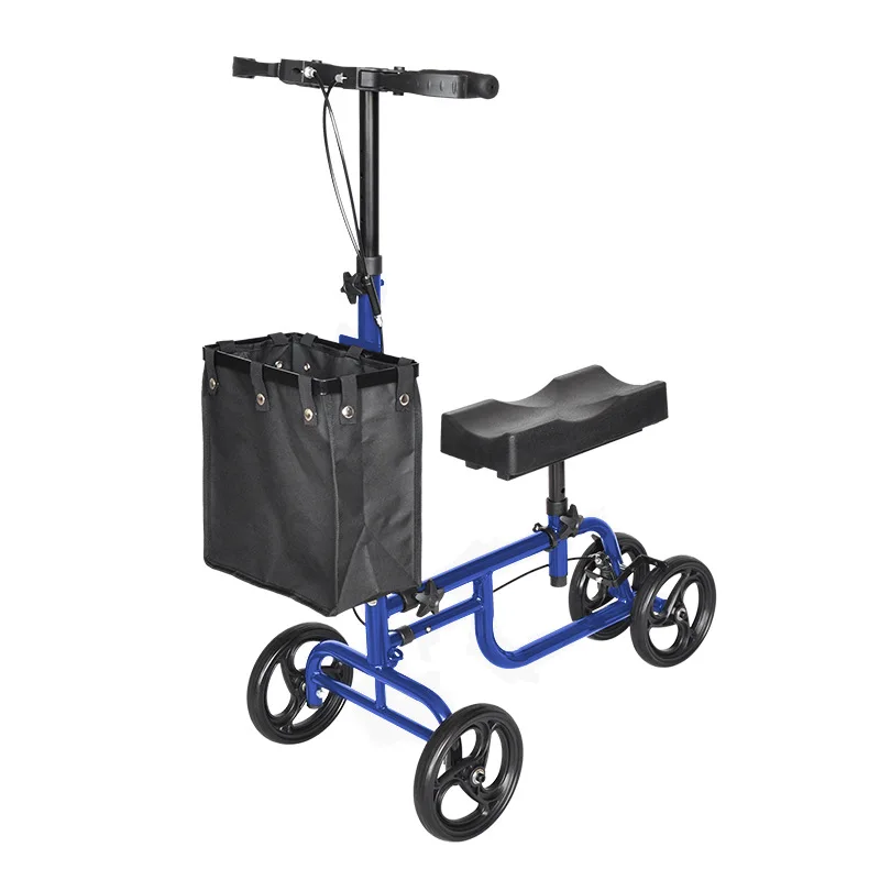 Elderly products wheelchair folding lightweight elderly handcart folding shopping cart knee middle-aged and elderly products