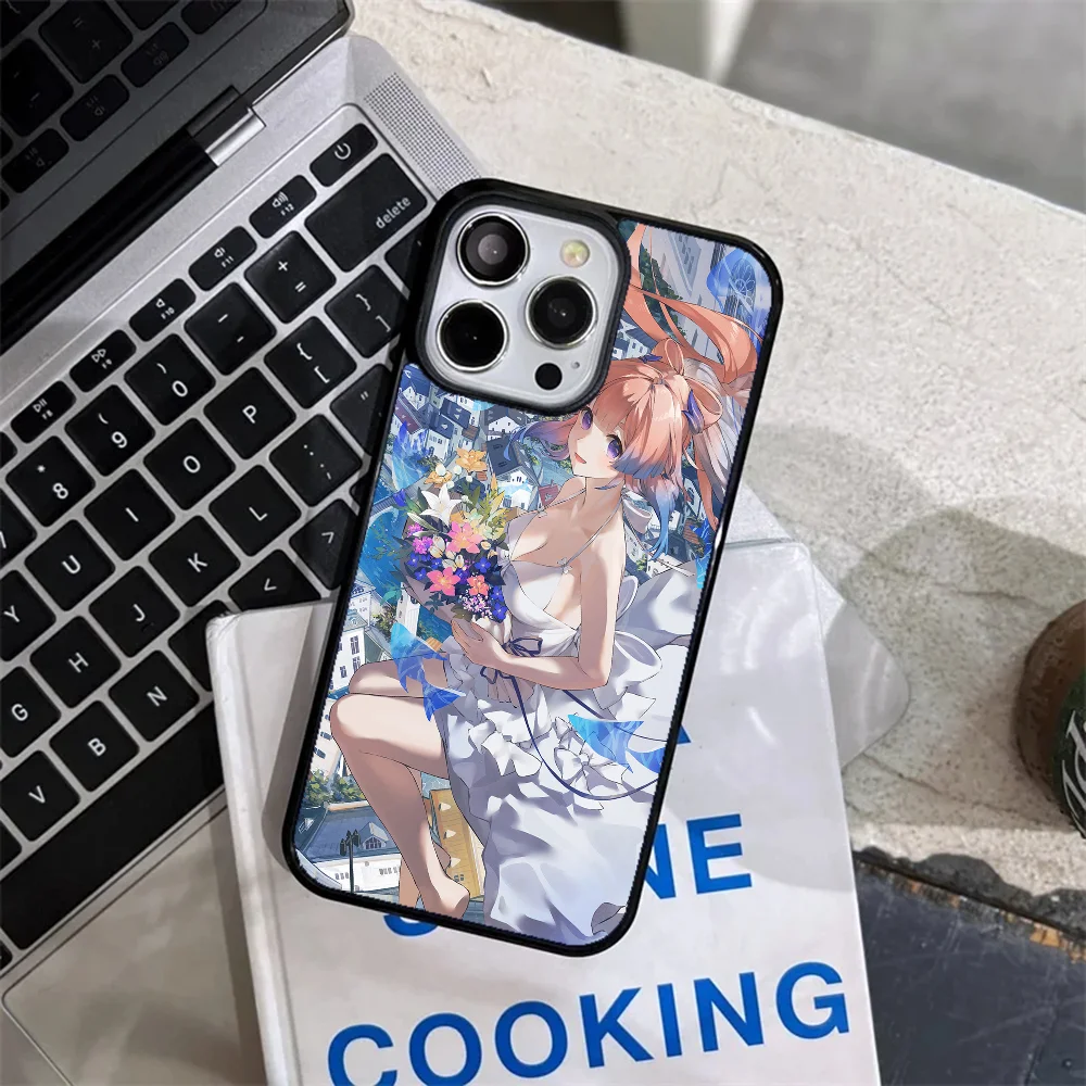 Anime Genshin Impact Sangonomiya Kokomi Phone Case Strong Magnetic For IPhone 15 14 13 Pro Max 11 12 Mini Alex Mirror For