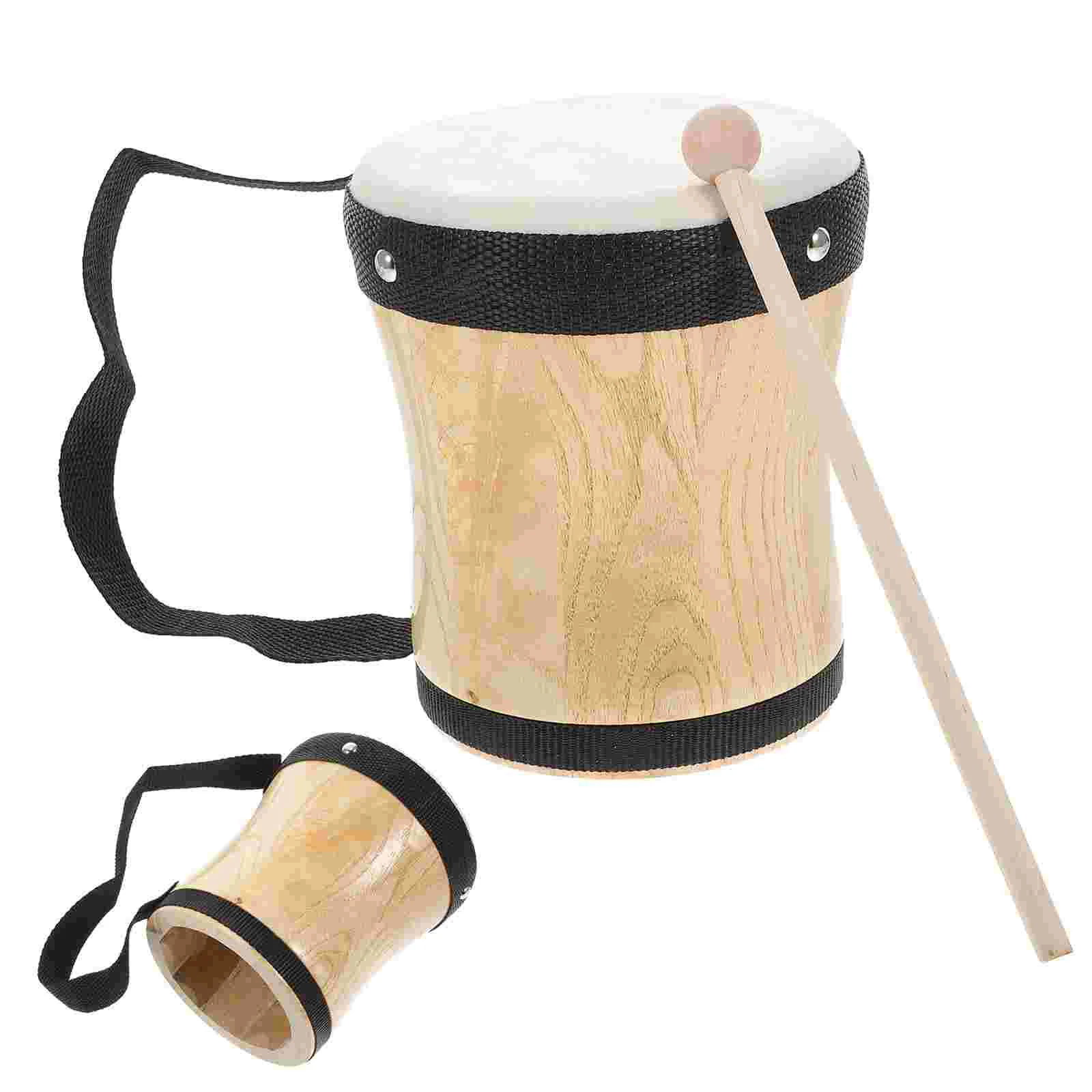 Toy Drummer Clapping Drums Toddler Kids Musical Instruments Bongos Wooden Hand for Adults Drumming Circle