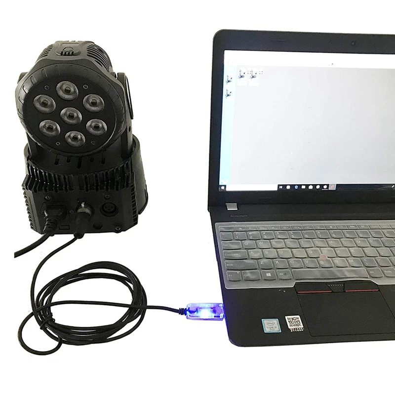 محول واجهة USB إلى DMX ، DMX512 LED ، كمبيوتر ، كمبيوتر ، وحدة تحكم في الإضاءة المسرحية ، باهتة ، 6 أقدام ، m
