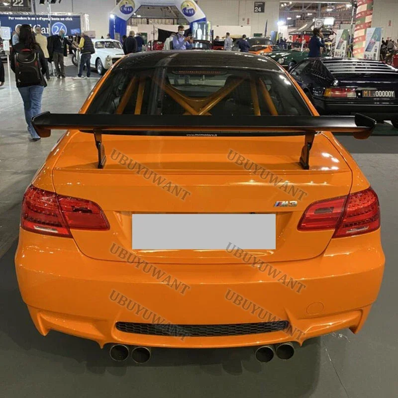 Für BMW M3 E92 E46 GTS Stil 100% Universal Real Carbon Fiber Hinten Flügel Stamm Lip Spoiler