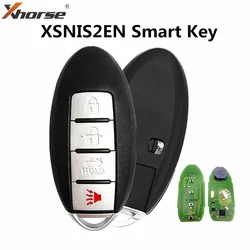 2pcs,Xhorse XSNIS2EN N.I.S Style 4Button VVDI2 MINI Tool Max Pro Universal Smart Key Proximity Function for Nissan Car Keys