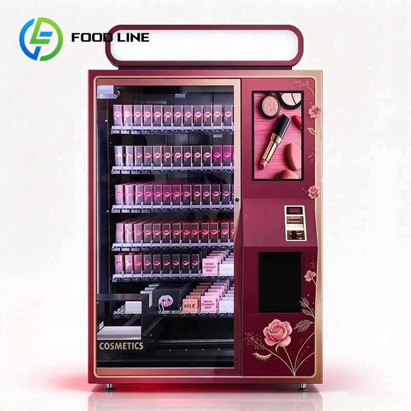 Cosmetics Vending Machine Makeup Vending Machine Beauty Retail Lashes Lip Gloss Blush Automated Customized