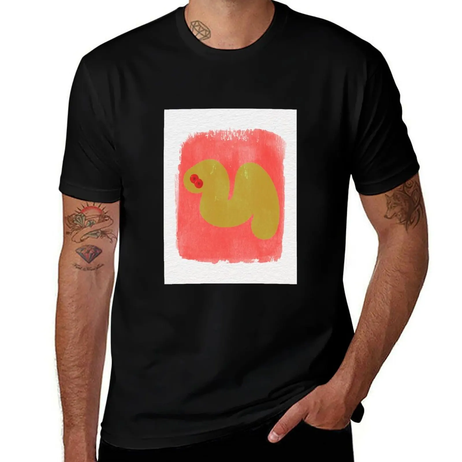 

The Snake with the Red Button Eyes T-Shirt shirts graphic tee Funny t-shirt Anime t-shirt mens tall t shirts