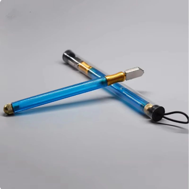 180mm Professional Glass Cutter with Anti-slip Wood Handle Diamond-Embedded Portable Hand Tool for Precise Cutting