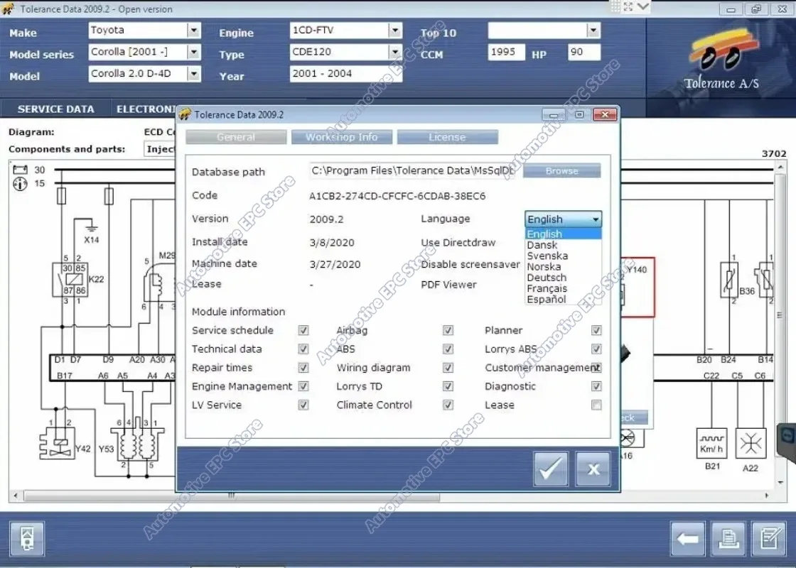 2026 hot selling newest  Car Software Tolerance Data 2009.2 Auto Repair Program with Free Keygen Install Video Guide Car Repair